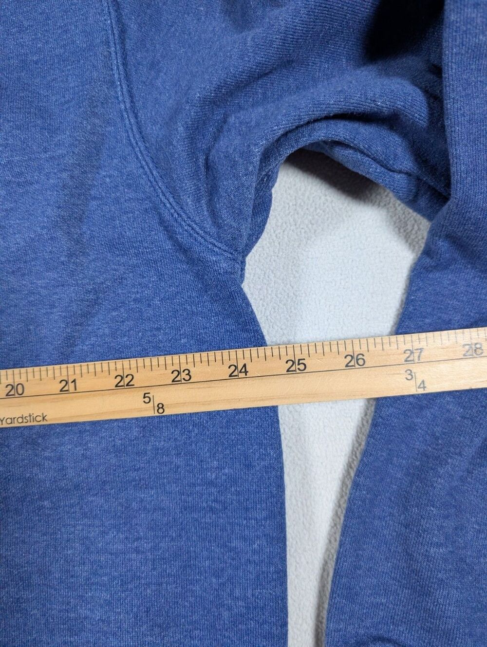Carhartt Hoodie Sweatshirt Mens Large Blue Loose Fit Fleece Pullover K288 - Picture 8 of 9